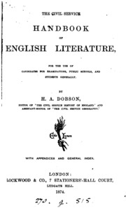 The Civil Service Handbook Of English Literature