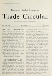 Eastman Kodak Trade Circular