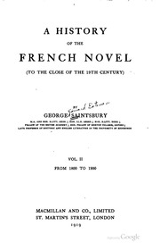 A History Of The French Novel (to The Close Of The 19th Century)