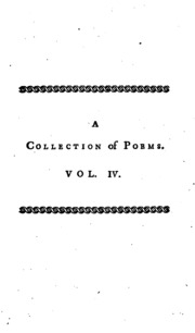 A Collection Of Poems In Six Volumes