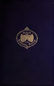 Brasenose College Quatercentenary Monographs ..