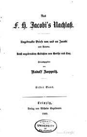 Aus F.h. Jacobi's Nachlass