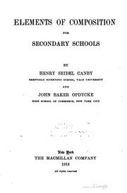 Elements Of Composition For Secondary Schools