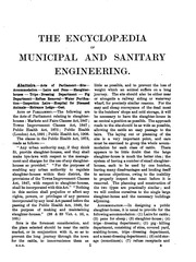 The encyclopædia of municipal and sanitary engineering; a handy working guide in all matters connected with municipal and sanitary engineering and administration