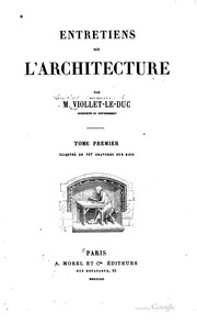 Entretiens Sur L'architecture
