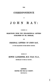 The Correspondence Of John Ray: