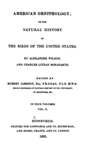 American Ornithology: Or The Natural History Of The Birds Of The United States
