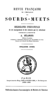 Revue francaise de l'education des sourds-muets Vol. 5-7