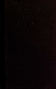 An Arithmetic For Preparatory Schools, High Schools, And Academies