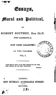Essays, Moral And Political