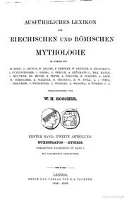 Ausführliches Lexikon der griechischen und römischen Mythologie