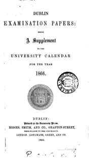 Dublin Examination Papers