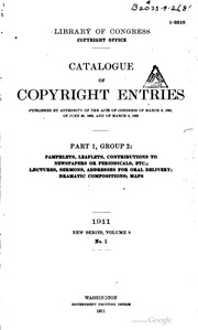 Catalog Of Copyright Entries. Part 1, Group 1: Books