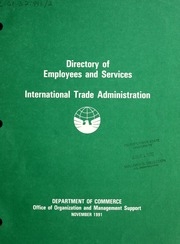 دليل الموظفين والخدمات لإدارة التجارة الدولية