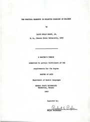 Farcical Elements In Selected Comedies Of Moliere
