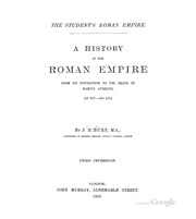 A History Of The Roman Empire From Its Foundation To The Death Of Marcus ...