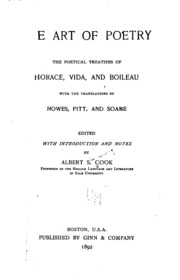 The Art Of Poetry: The Poetical Treatises Of Horace Vida, And Boileau