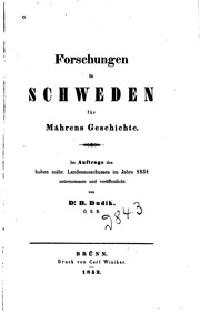 Forschungen in Schweden für Mährens Geschichte