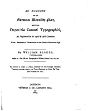 An Account Of The German Morality-play