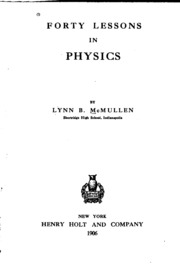 Forty Lessons In Physics