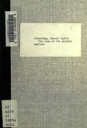 The Rime Of The Ancient Mariner, And Other Poems. Lochiel's Warning And Other Poems