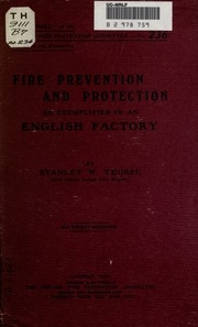 Fire Prevention And Protection As Exemplified In An English Factory