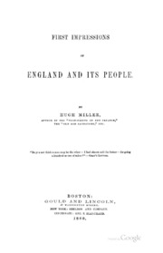 First Impressions Of England And Its People