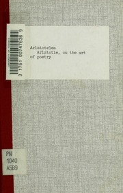 Aristotle, On The Art Of Poetry; Translated By Ingram Bywater, With A Pref. By Gilbert Murray