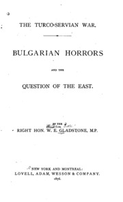 Bulgarian Horrors And The Question Of The East