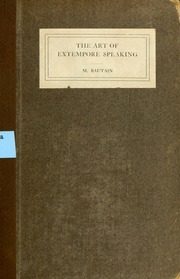 The Art Of Extempore Speaking