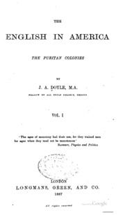 The English In America;