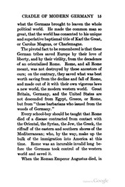 Germany And The Germans From An American Point Of View