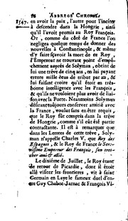 Abrégé chronologique de l'histoire de France