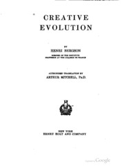 Creative Evolution