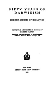 Fifty Years Of Darwinism;