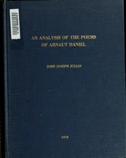 An Analysis Of The Poems Of Arnaut Daniel