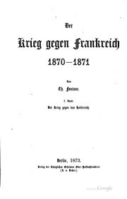 Der Krieg Gegen Frankreich, 1870-1871