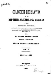 Colección legislativa de la República Oriental del Uruguay