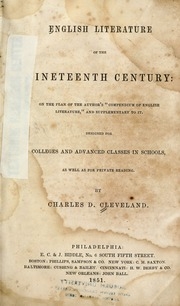 English Literature Of The Nineteenth Century