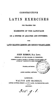 Constructive Latin Excercises