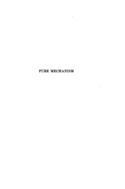 A Textbook Of Pure Mechanism