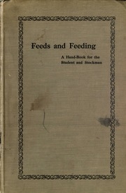 الأعلاف والتغذية؛ كتاب يدوي للطالب وعامل المخزون ، بقلم و. هنري