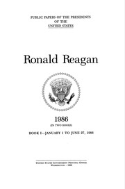 Ronald Reagan [electronic Resource] : 1986 (in Two Books)