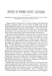 History Of Sonoma County : Including Its Geology, Topography, Mountains, Valleys, And Streams