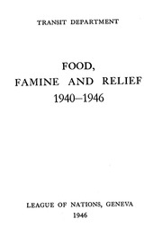 Food Famine And Relief 1940 1946