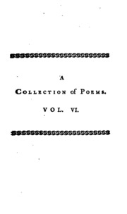 A Collection Of Poems In Six Volumes