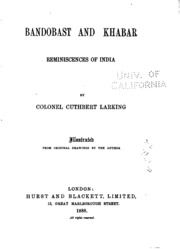 Bandobast And Khabar : Reminiscences Of India