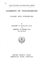 Elements Of Trigonometry: Plane And Spherical