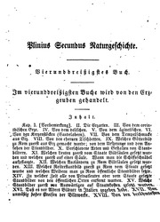 Cajus Plinius Secundus Naturgeschichte