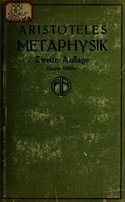 Aristoteles' Metaphysik;